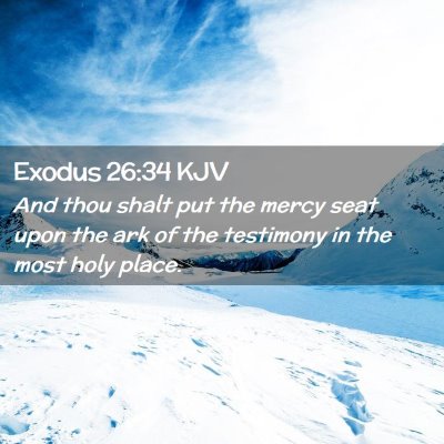 Exodus 26:34 KJV Free Bible Images