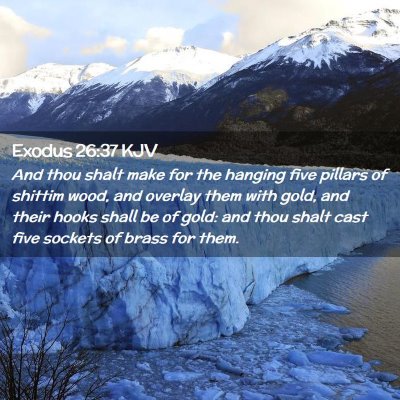 Exodus 26:37 KJV Free Bible Images