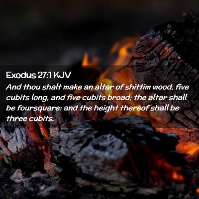 Exodus 27:1 KJV Free Bible Images