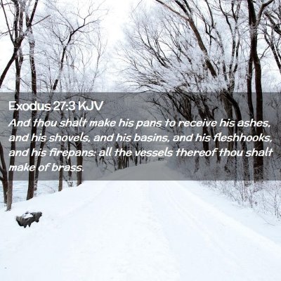 Exodus 27:3 KJV Free Bible Images