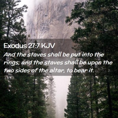 Exodus 27:7 KJV Free Bible Images