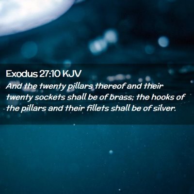 Exodus 27:10 KJV Free Bible Images