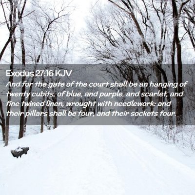 Exodus 27:16 KJV Free Bible Images