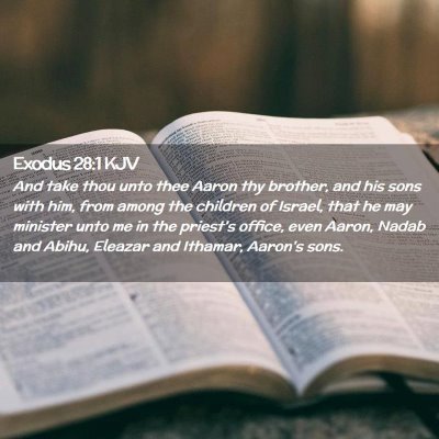 Exodus 28:1 KJV Free Bible Images