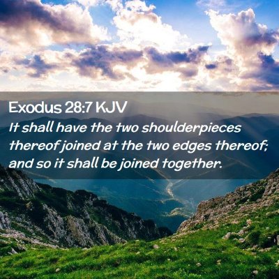 Exodus 28:7 KJV Free Bible Images