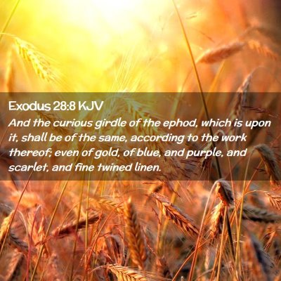 Exodus 28:8 KJV Free Bible Images