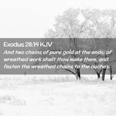 Exodus 28:14 KJV Free Bible Images