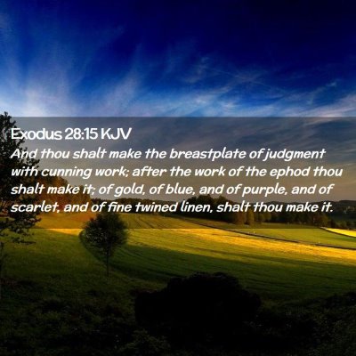 Exodus 28:15 KJV Free Bible Images