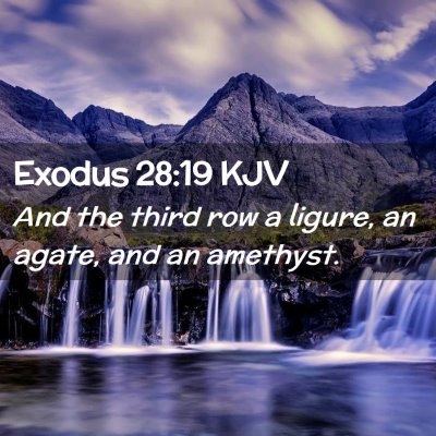 Exodus 28:19 KJV Free Bible Images