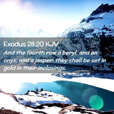 Exodus 28:20 KJV Free Bible Images