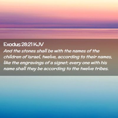 Exodus 28:21 KJV Free Bible Images