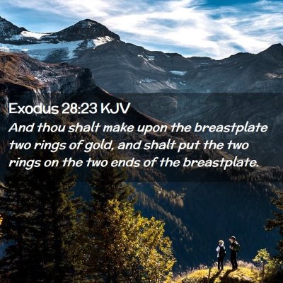 Exodus 28:23 KJV Free Bible Images