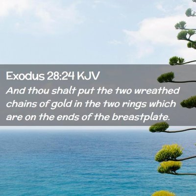 Exodus 28:24 KJV Free Bible Images