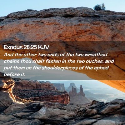 Exodus 28:25 KJV Free Bible Images