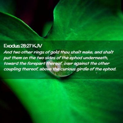 Exodus 28:27 KJV Free Bible Images