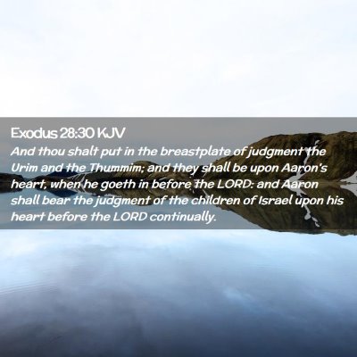 Exodus 28:30 KJV Free Bible Images