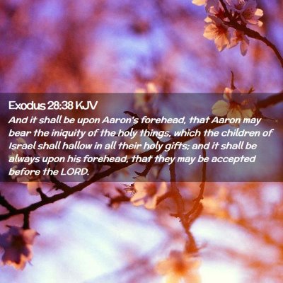 Exodus 28:38 KJV Free Bible Images