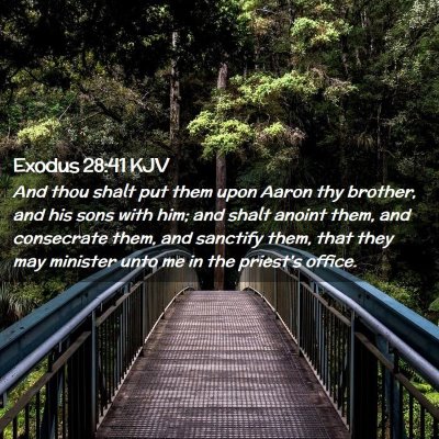 Exodus 28:41 KJV Free Bible Images