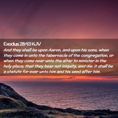 Exodus 28:43 KJV Free Bible Images