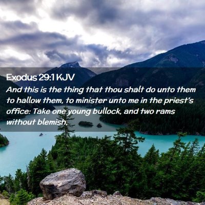 Exodus 29:1 KJV Free Bible Images