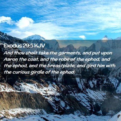 Exodus 29:5 KJV Free Bible Images