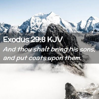 Exodus 29:8 KJV Free Bible Images