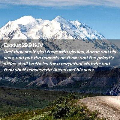 Exodus 29:9 KJV Free Bible Images