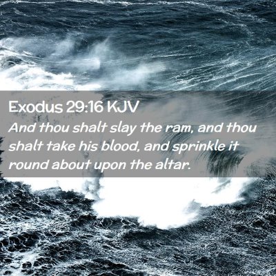 Exodus 29:16 KJV Free Bible Images