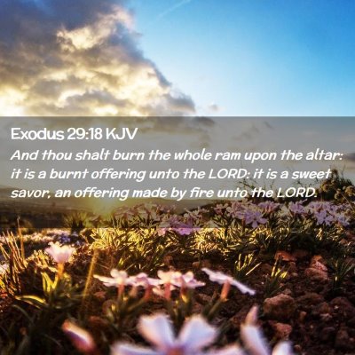 Exodus 29:18 KJV Free Bible Images