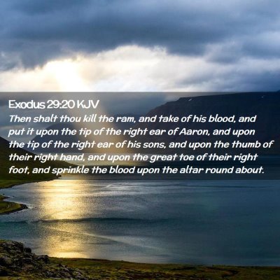 Exodus 29:20 KJV Free Bible Images