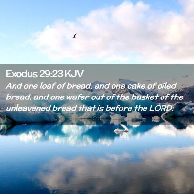 Exodus 29:23 KJV Free Bible Images