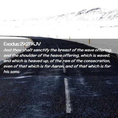 Exodus 29:27 KJV Free Bible Images