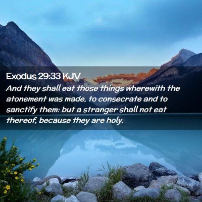 Exodus 29:33 KJV Free Bible Images