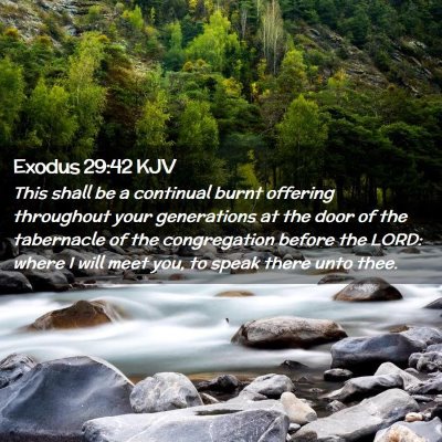 Exodus 29:42 KJV Free Bible Images