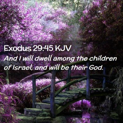 Exodus 29:45 KJV Free Bible Images