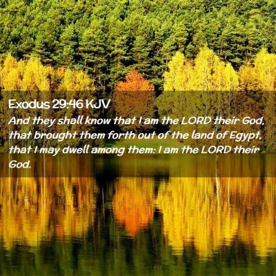 Exodus 29:46 KJV Free Bible Images