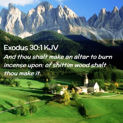 Exodus 30:1 KJV Free Bible Images