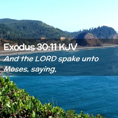 Exodus 30:11 KJV Free Bible Images