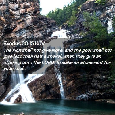 Exodus 30:15 KJV Free Bible Images