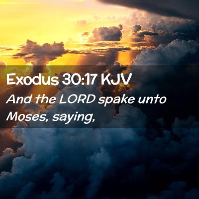 Exodus 30:17 KJV Free Bible Images