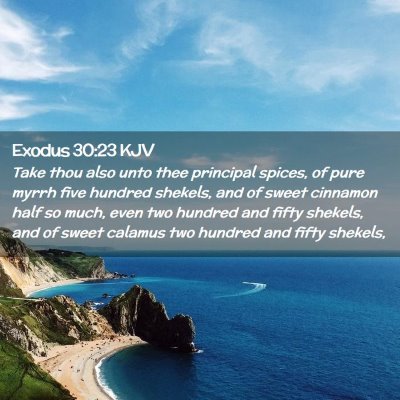 Exodus 30:23 KJV Free Bible Images