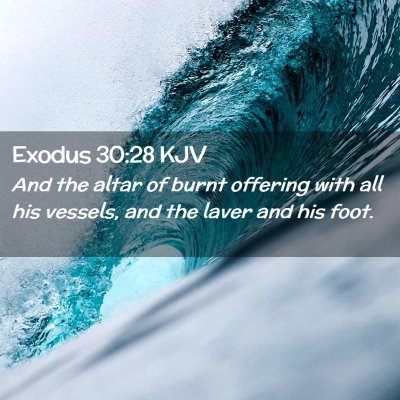 Exodus 30:28 KJV Free Bible Images