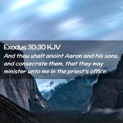 Exodus 30:30 KJV Free Bible Images