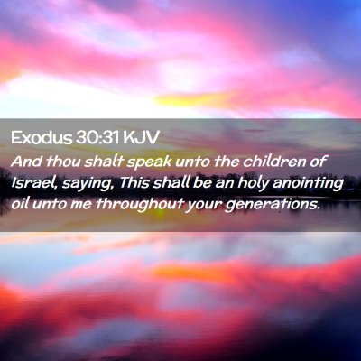 Exodus 30:31 KJV Free Bible Images