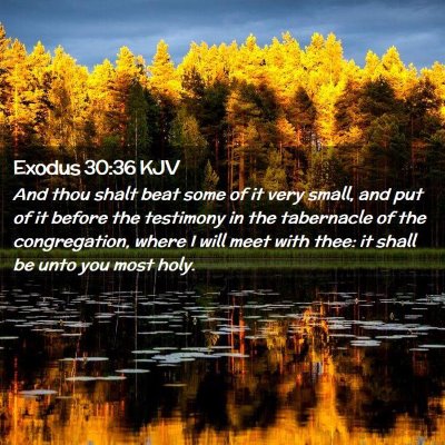 Exodus 30:36 KJV Free Bible Images