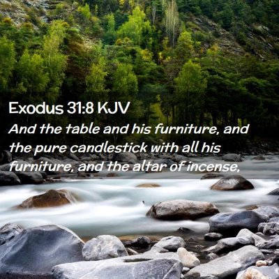 Exodus 31:8 KJV Free Bible Images