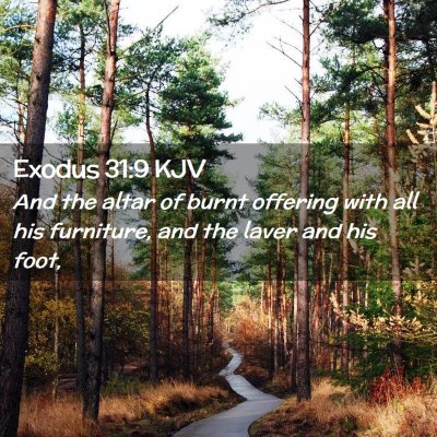 Exodus 31:9 KJV Free Bible Images