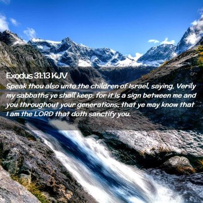 Exodus 31:13 KJV Free Bible Images