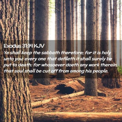 Exodus 31:14 KJV Free Bible Images