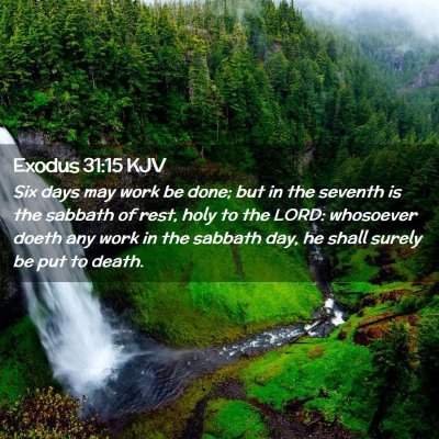 Exodus 31:15 KJV Free Bible Images